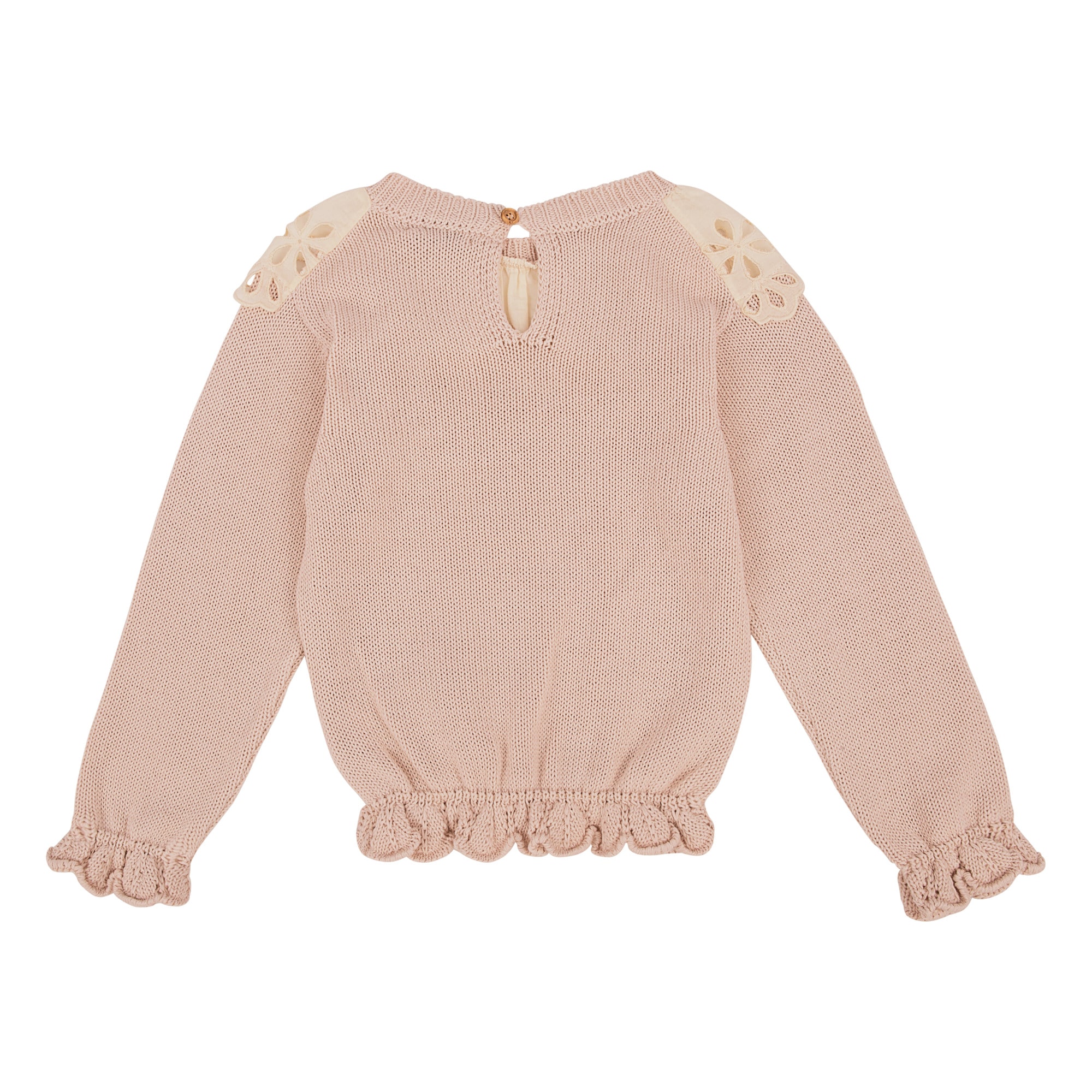 Pullover “Garance” Broderie Anglaise Blush