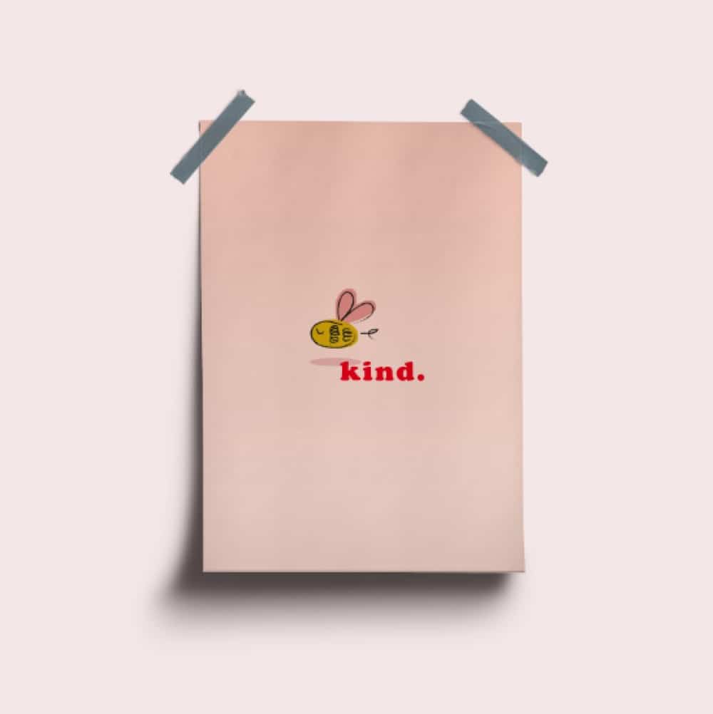 Poster "Bee Kind."