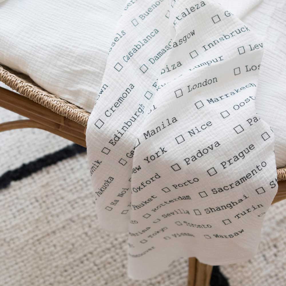 Musselintuch Städte