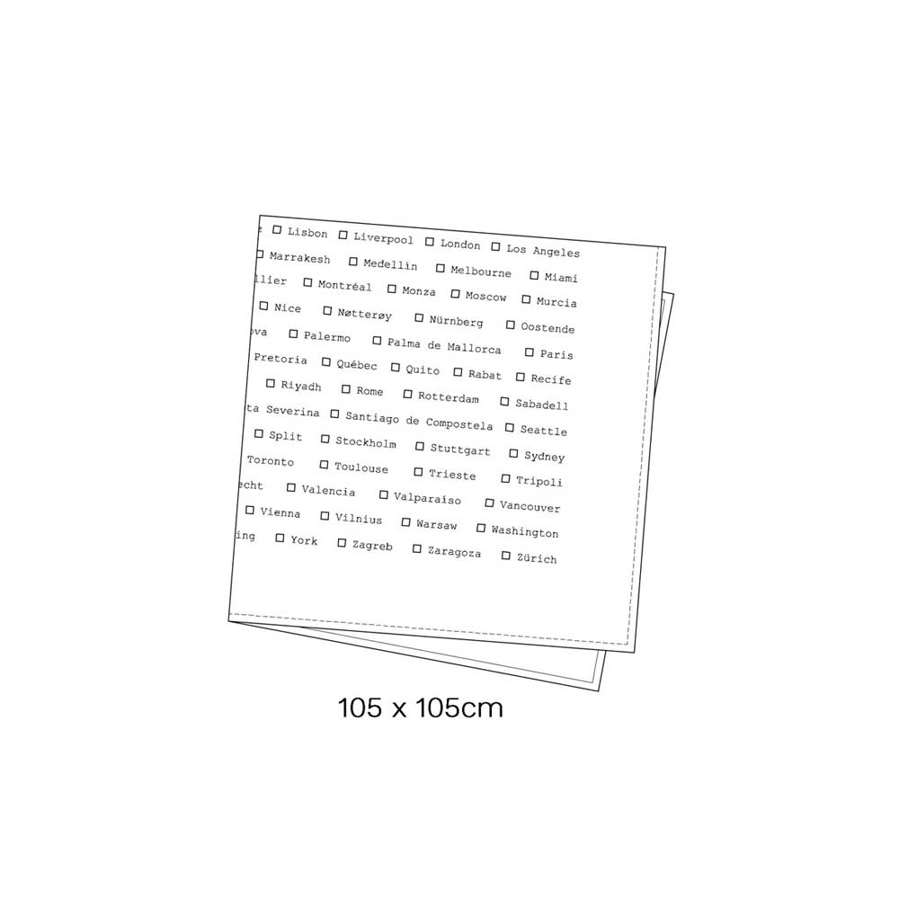 Musselintuch Städte