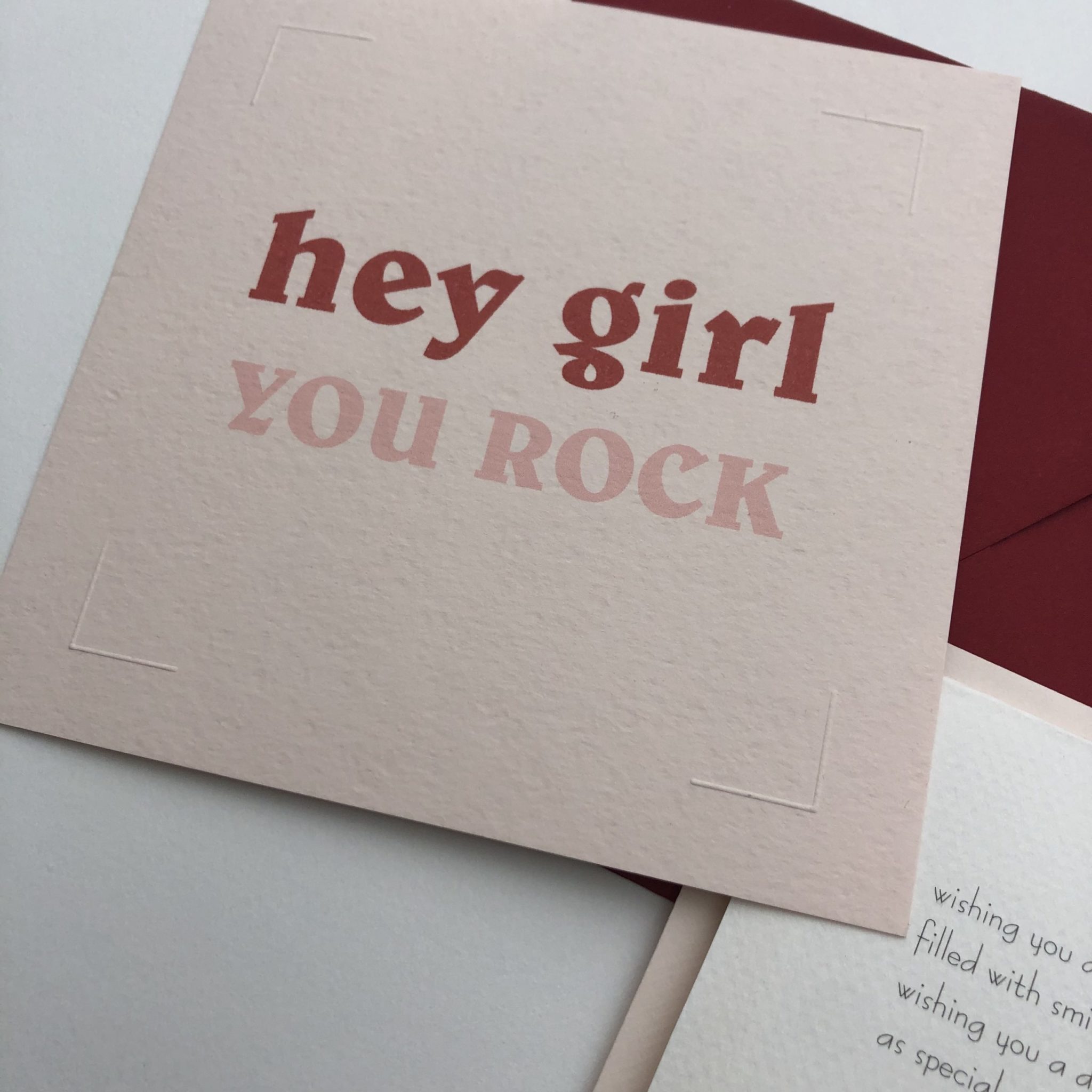 „Hey Girl“ Karten-Doppelset