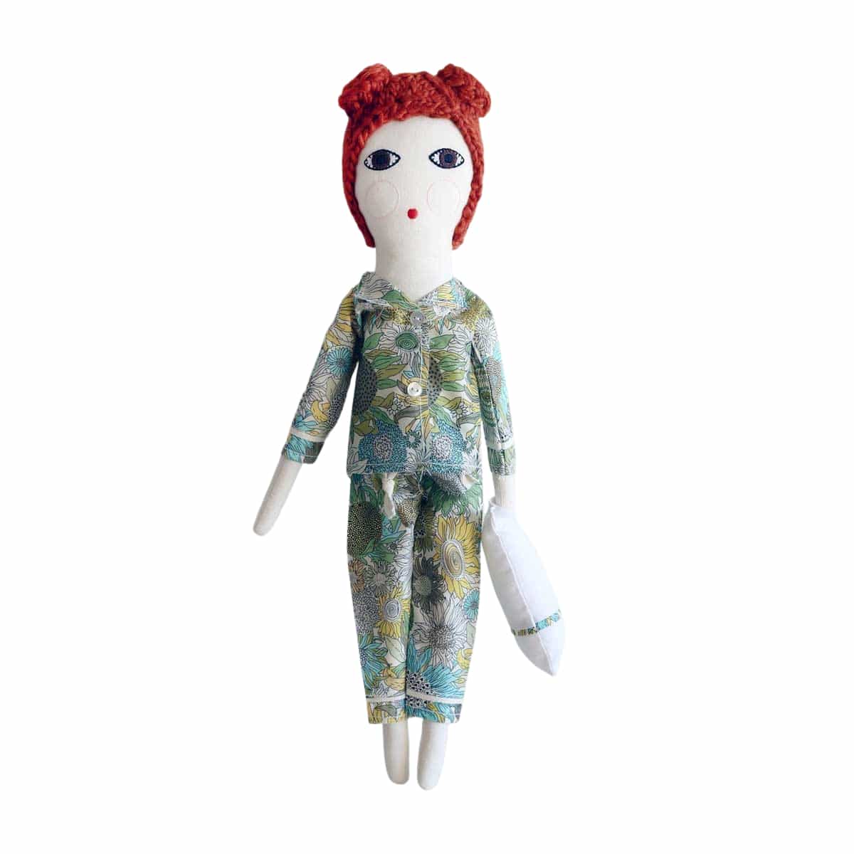 Puppen Pyjama Set, Grün