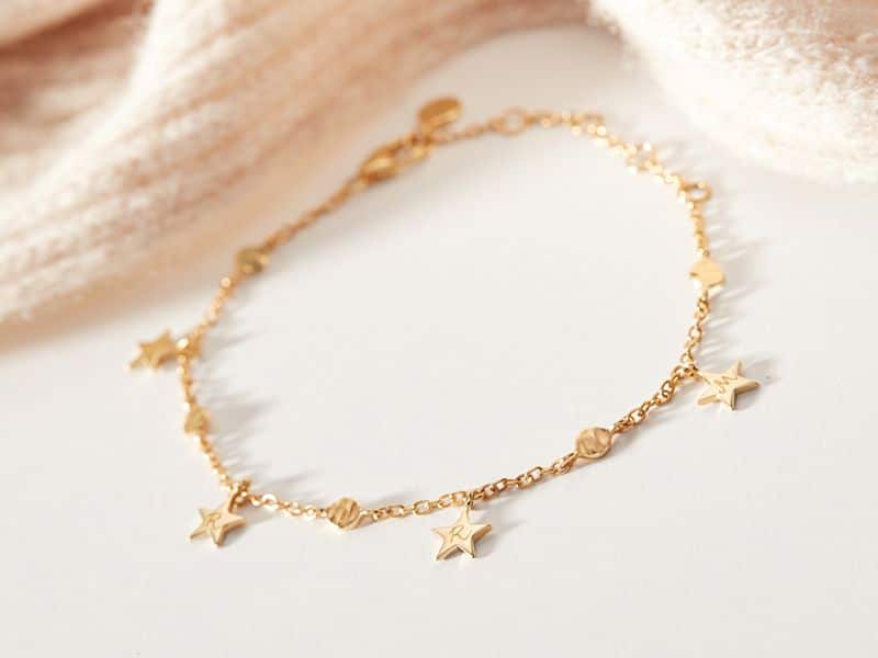 Marica x Merci Maman Sternen Armband in 18kt Vergoldung