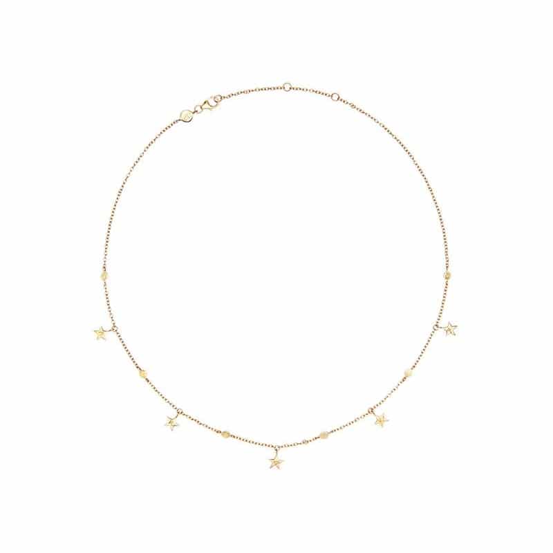 Marica x Merci Maman Sternen Halskette in 18kt Vergoldung