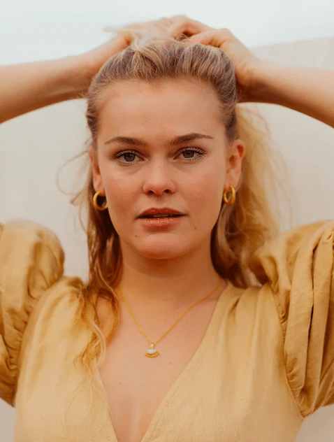 Ohrringe "Curly Hoops" Vergoldet