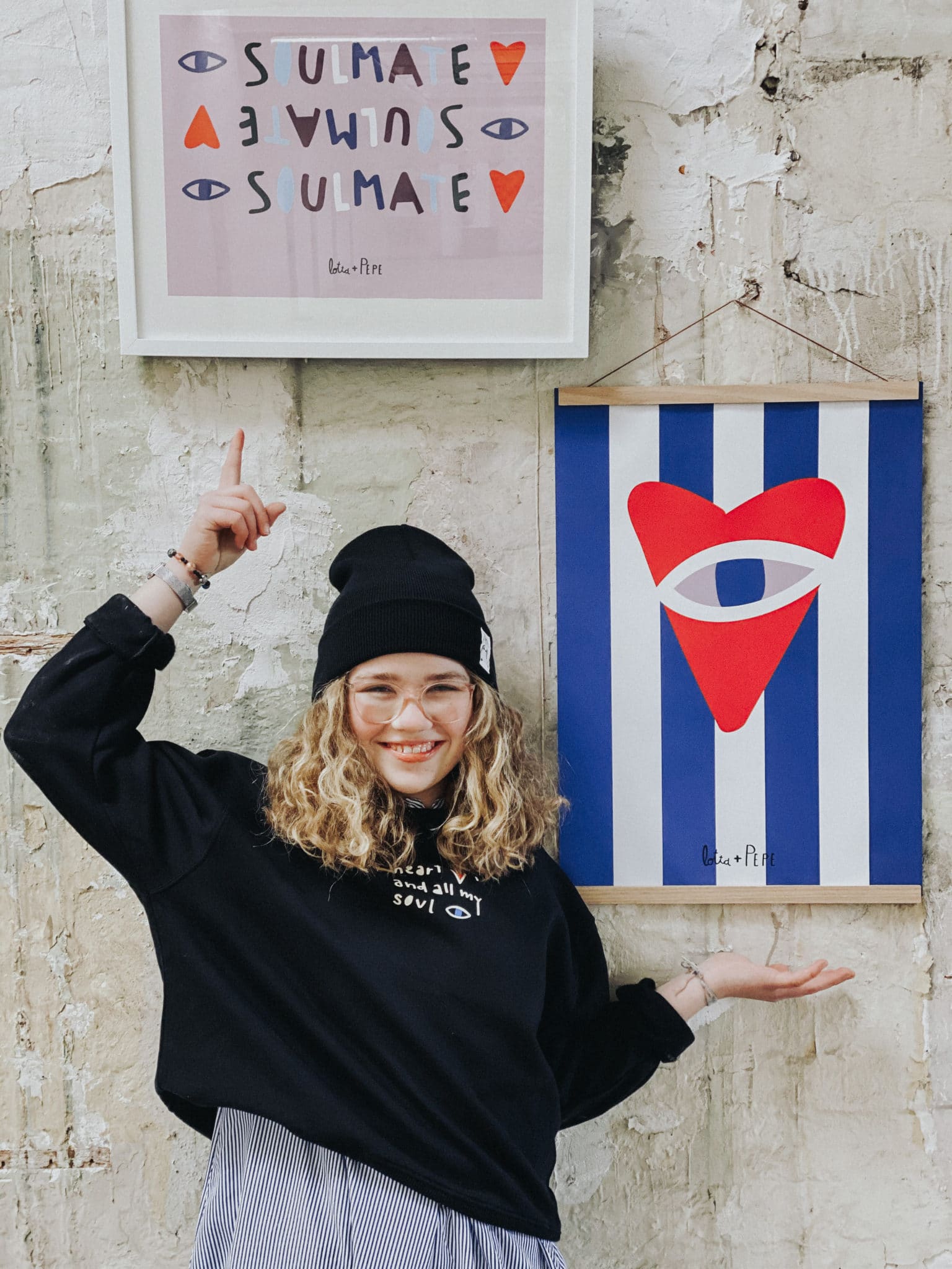 Poster "SOULMATE gestreift"