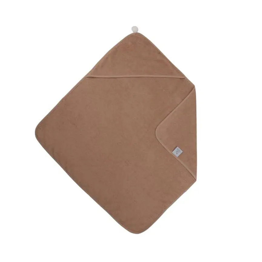 Pom Pom Kapuzen Badetuch "Caramel" GOTS zertifiziert