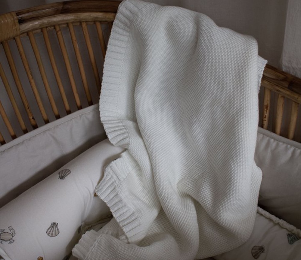 Strickdecke "Ivory" GOTS zertifiziert