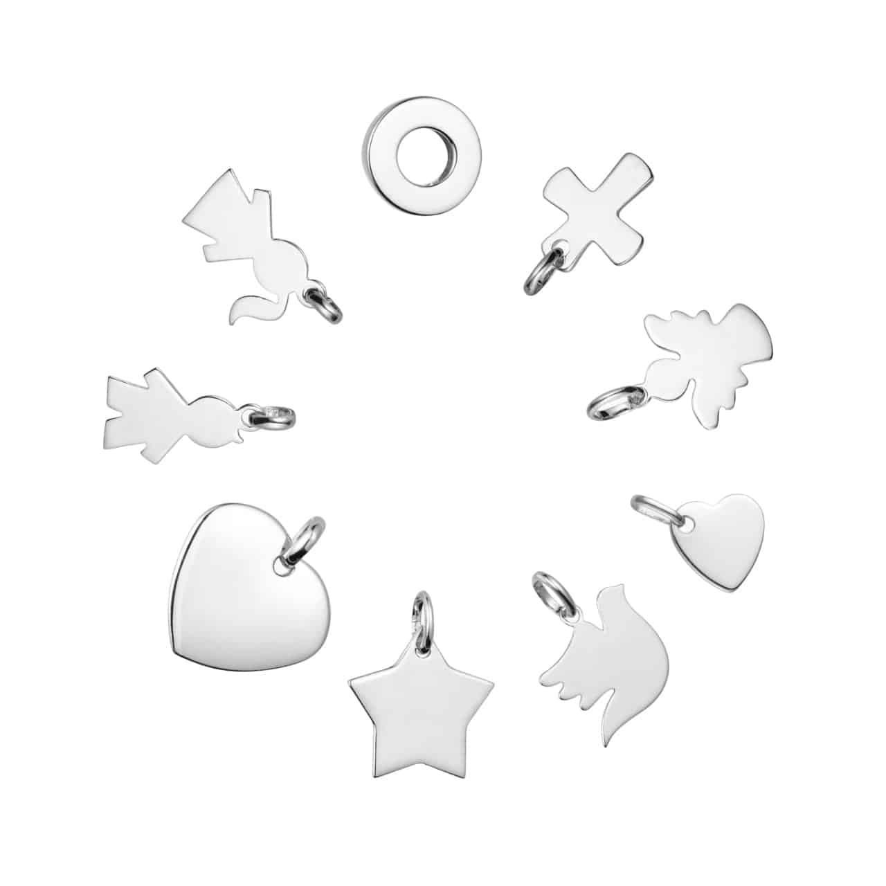 Einzelner, personalisierter Charm in 925er Sterlingsilber