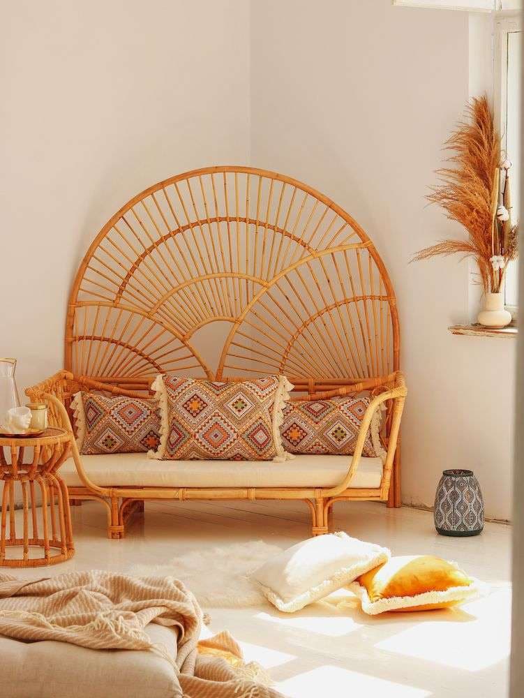 Kissen mit Fransen "Boho Tribe" 30 x 60cm