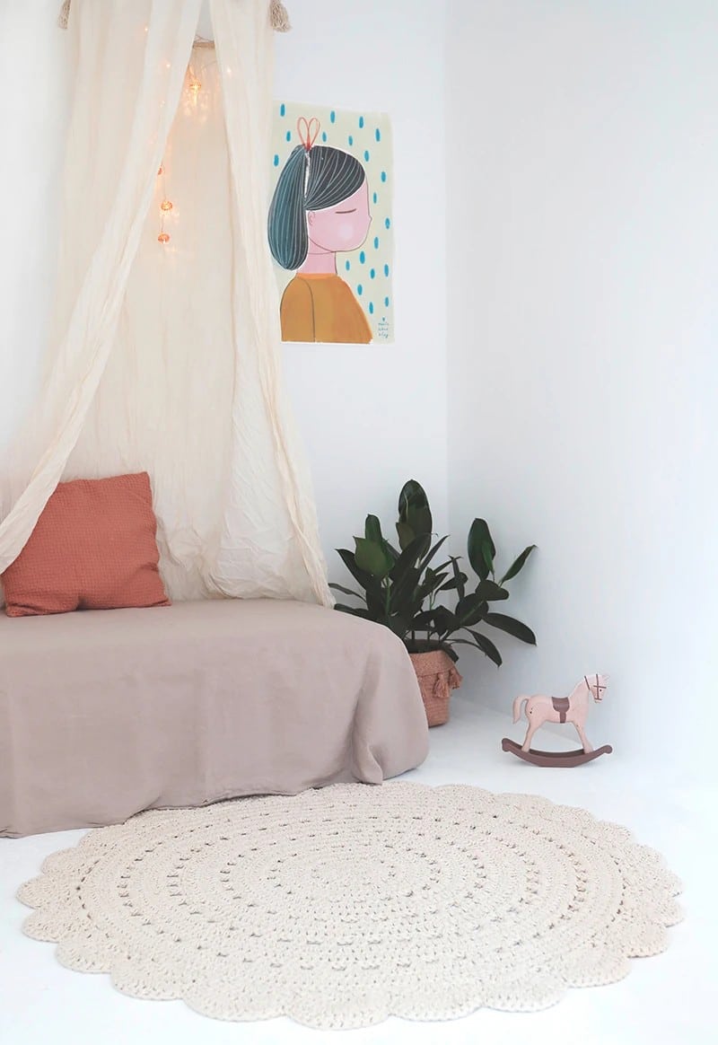 Teppich *Alma*, Ecru Ø120cm