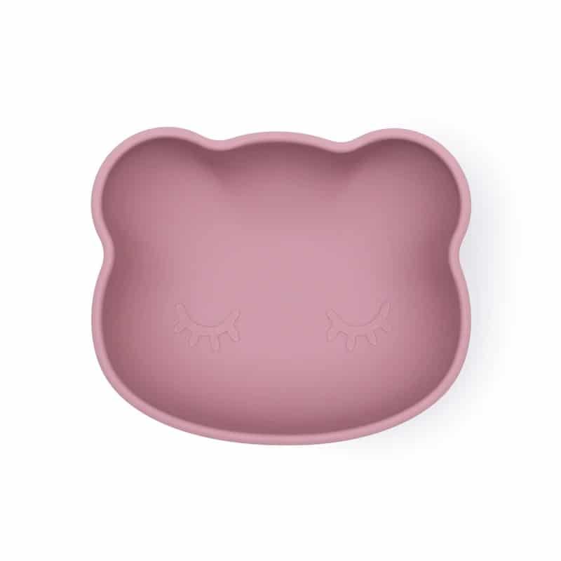 Schüssel Stickie Bowl mit Deckel Bär, Dusty Rose