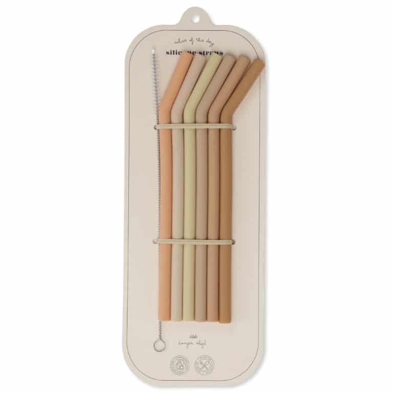 Silikon Trinkhalm Set, Rosey Berries