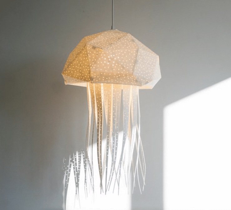 Origami-Papierleuchte