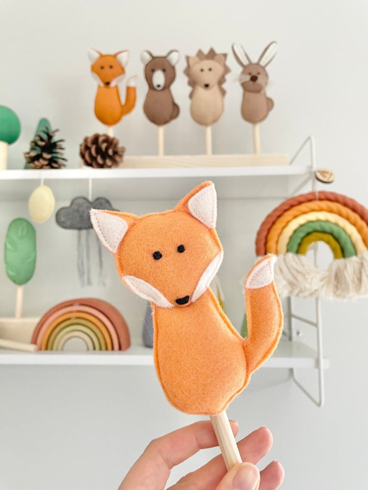 Waldfreunde Puppen Set für Theater