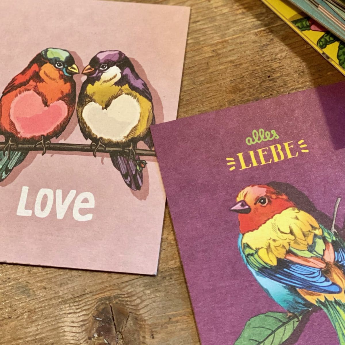 Grußkarte mit Paradiesvogel "LOHA" von illi