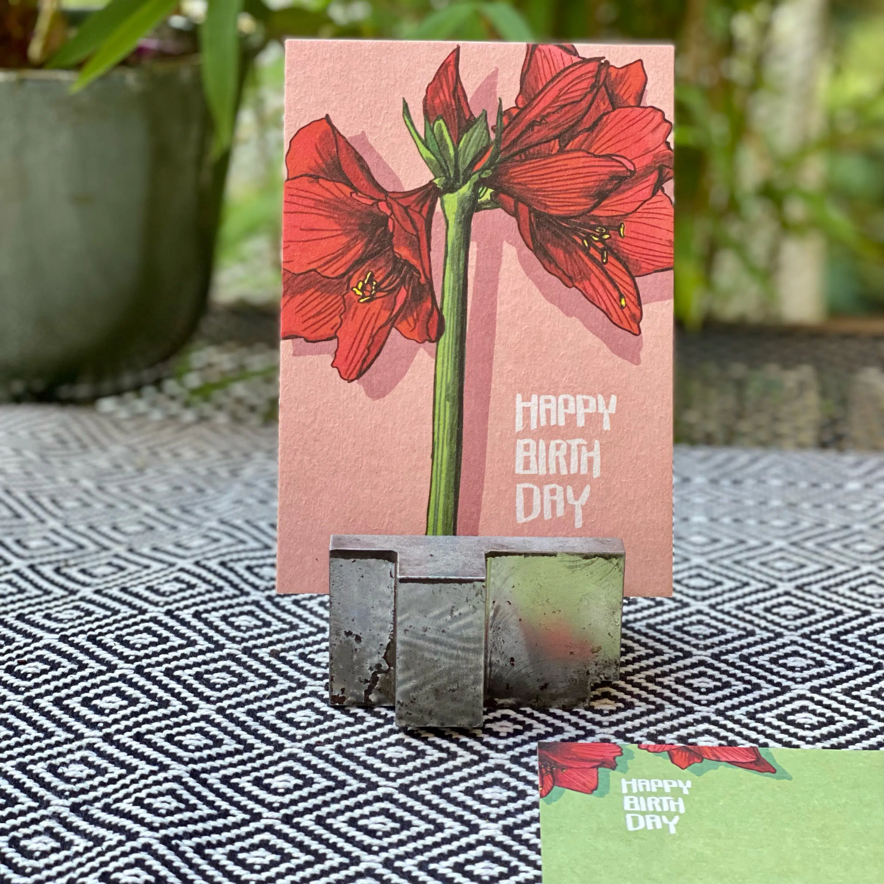 Geburtstagskarte "AMATA Blumen Happy Birthday" von illi