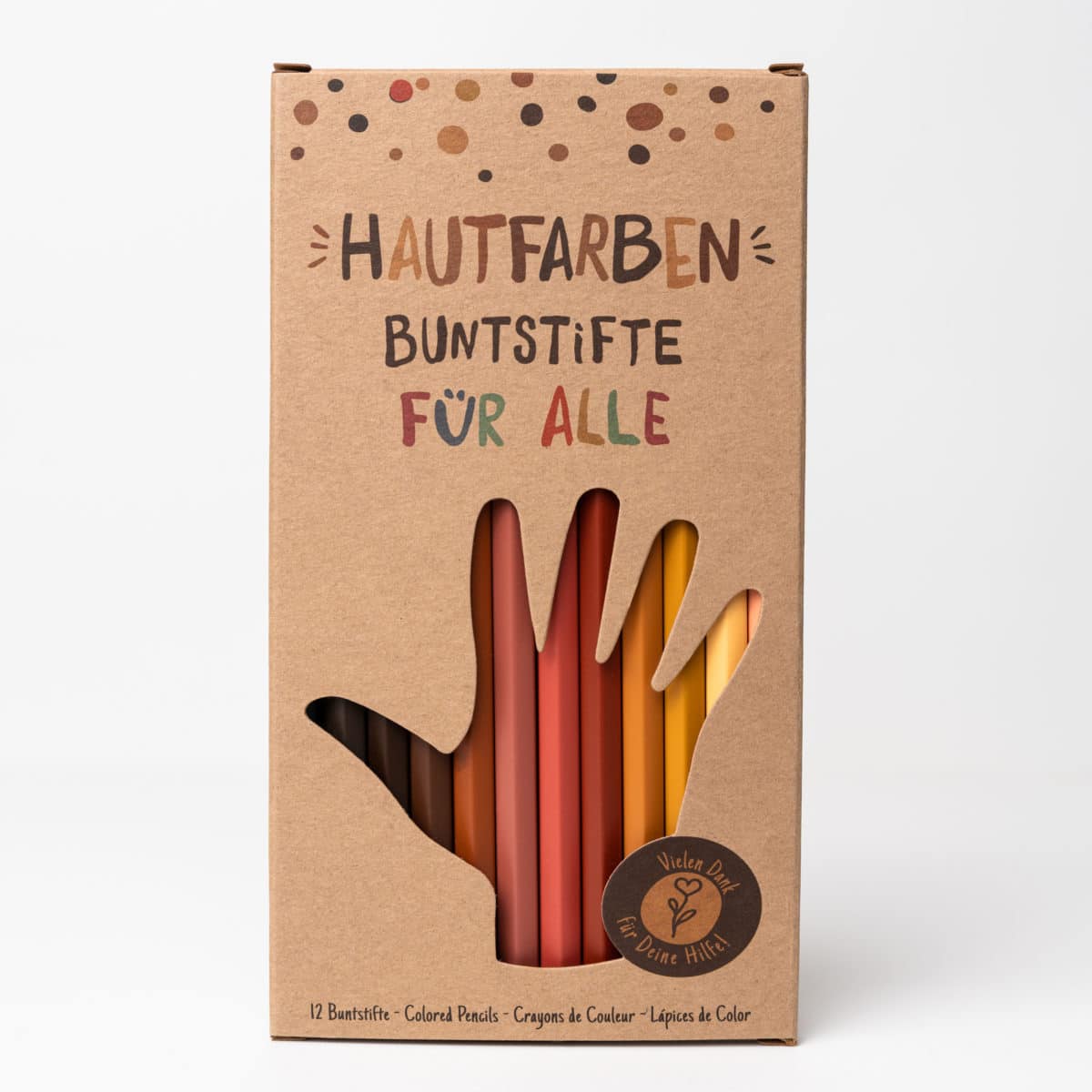 12 Hautfarben-Buntstifte