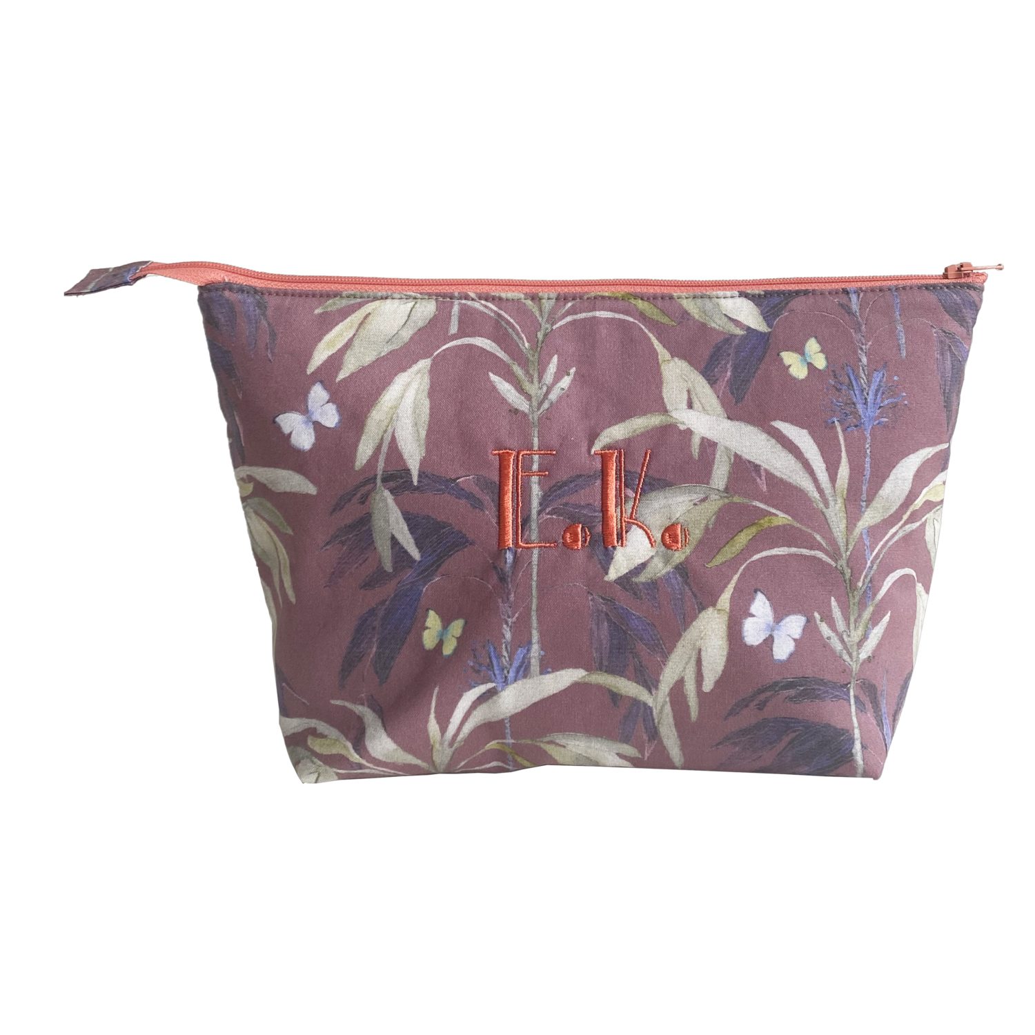 Personalisierte Kosmetiktasche Special Edition "Garden of Eden", Mauve