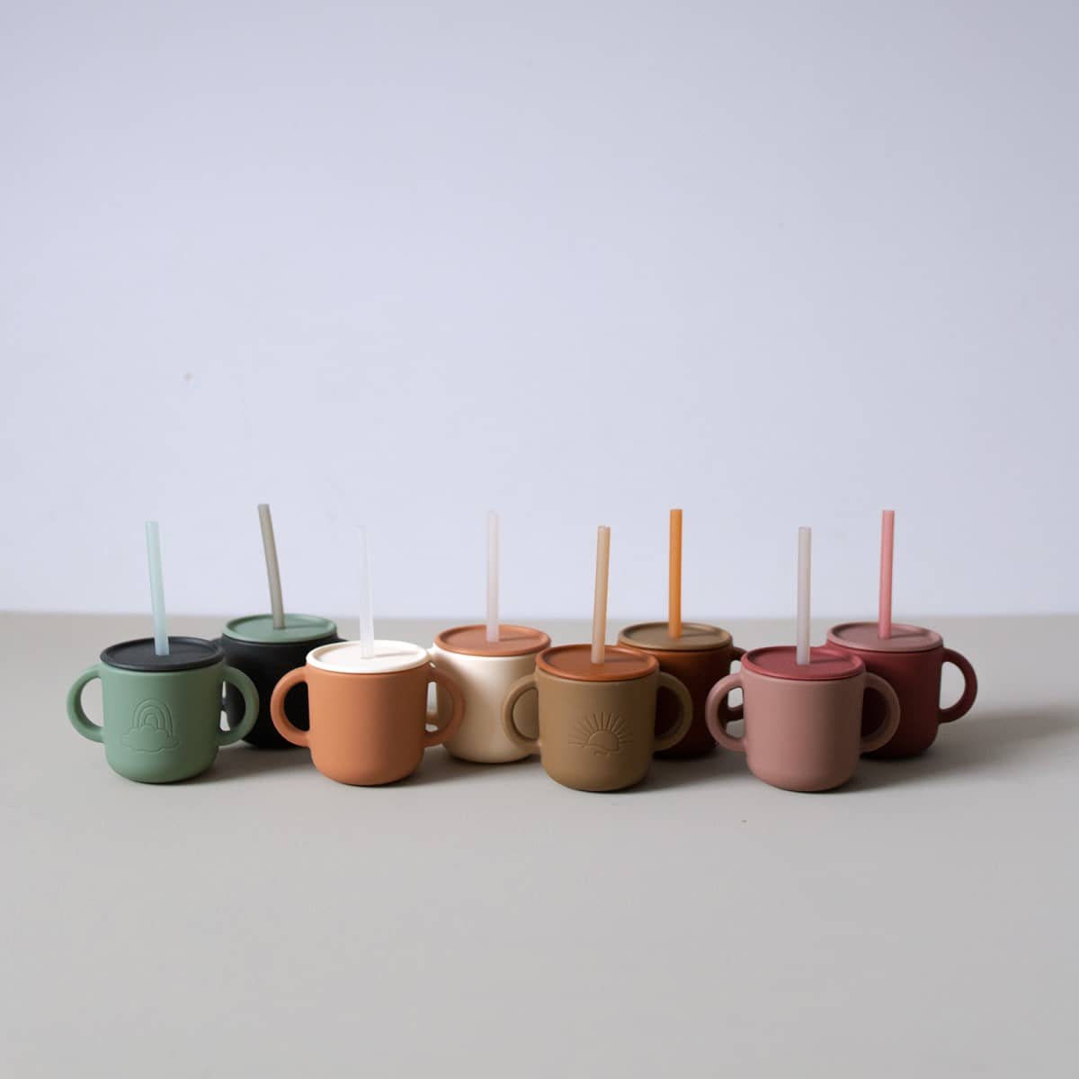 Henkelbecher Set “Rainbow” Lilac & Cocoa