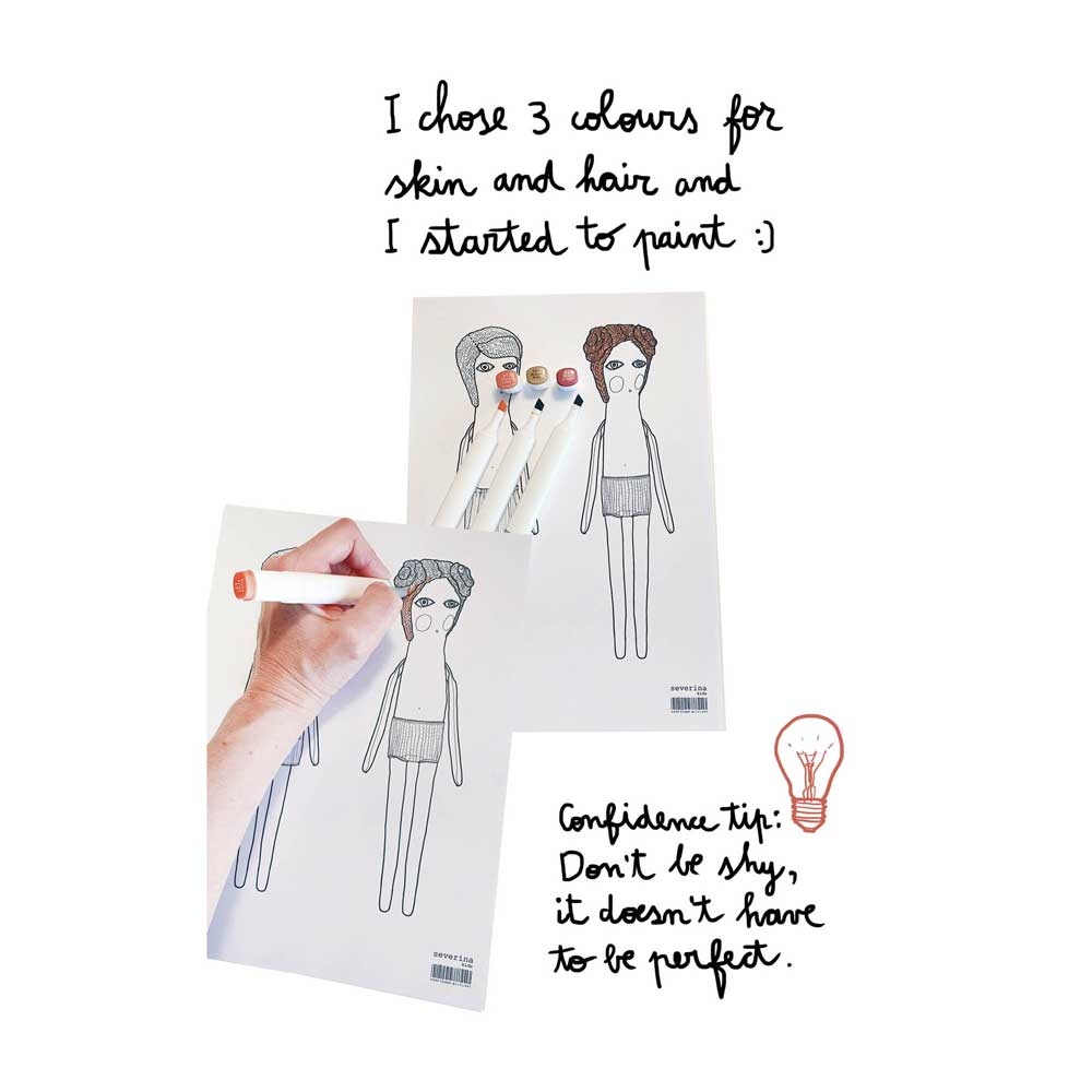 Papierpuppen Set