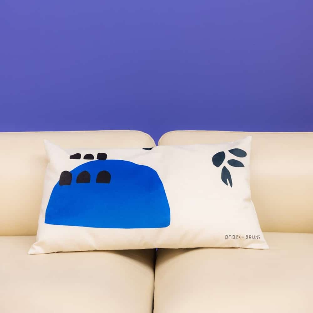 Kissen Babylone Blue L 48x60cm