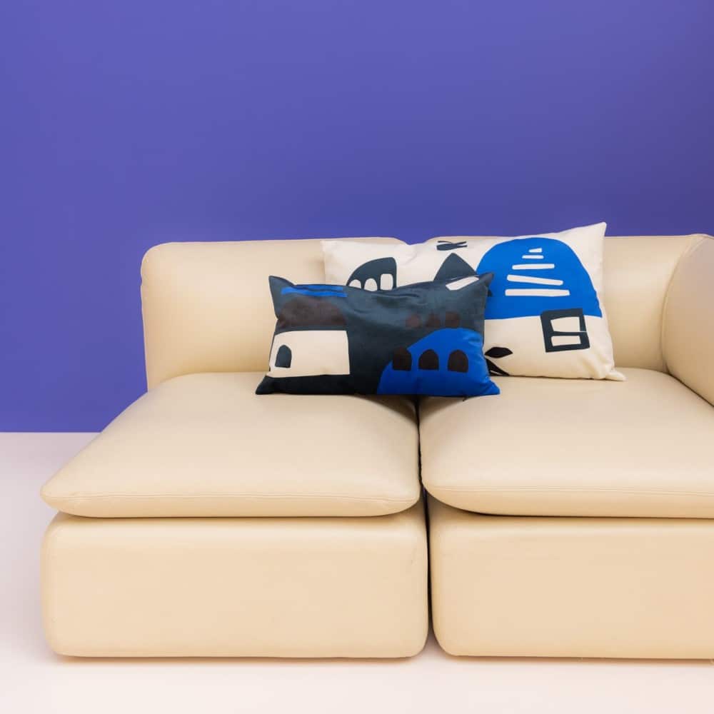 Kissen Babylone Blue S 30x50cm