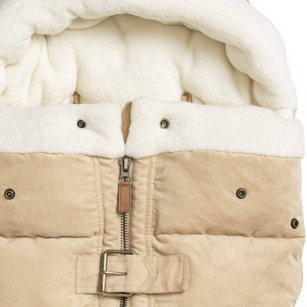 Fußsack Alcantara, Beige