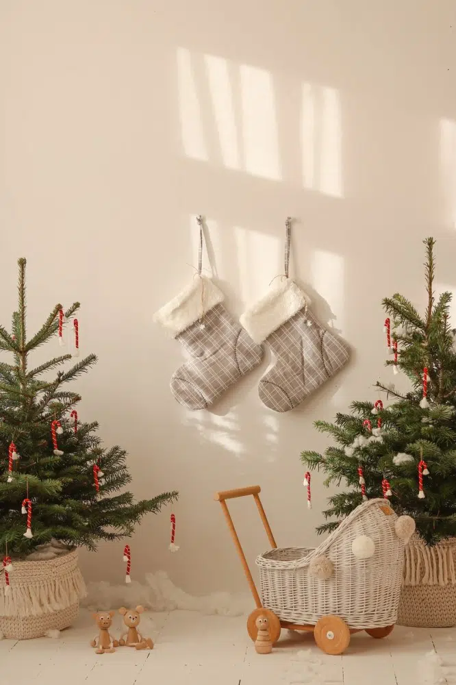 Weihnachtsstiefel "Gray Check"