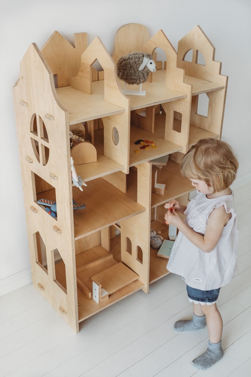 Spielhaus Paravent 4in1