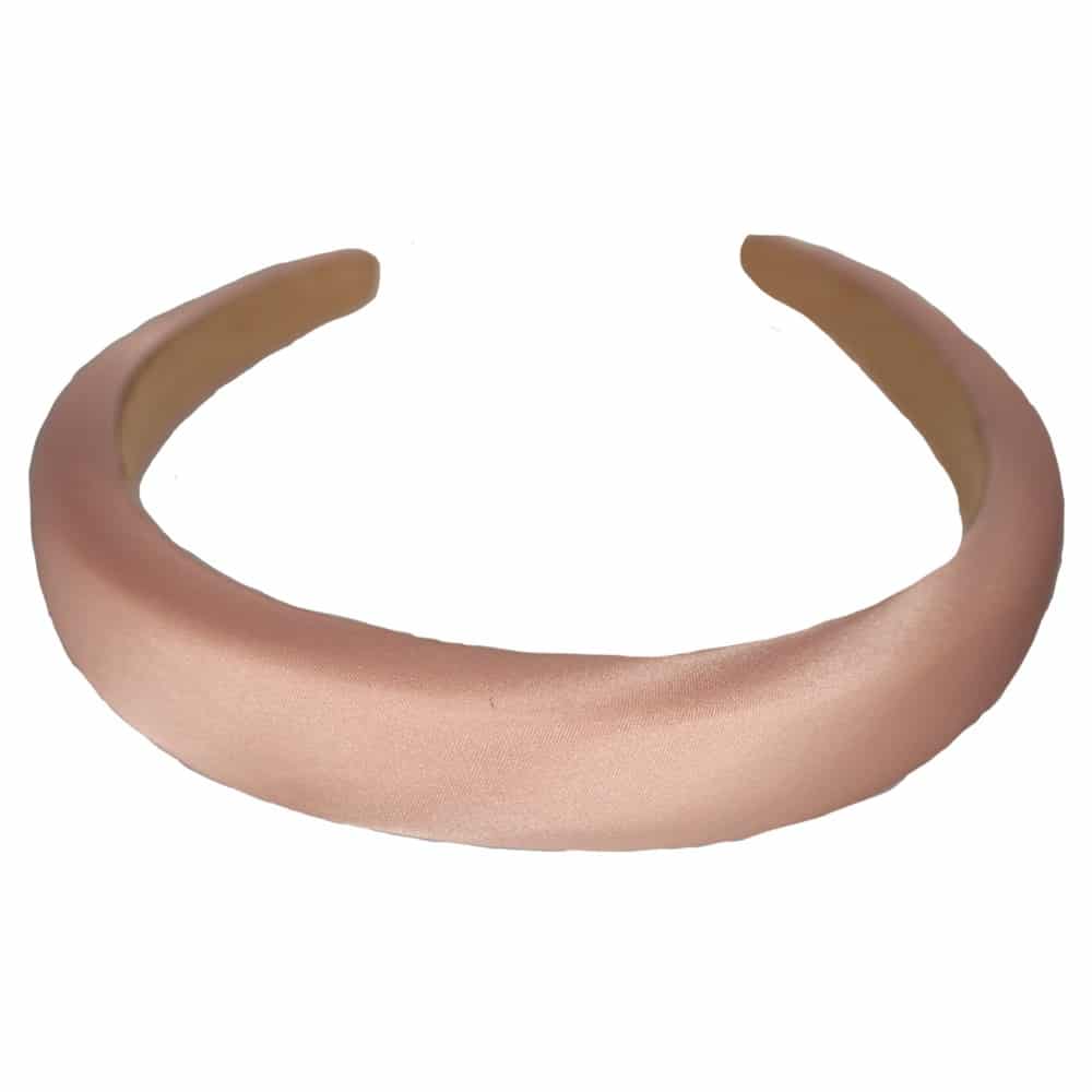 Breiter Haarreifen, Rose Satin