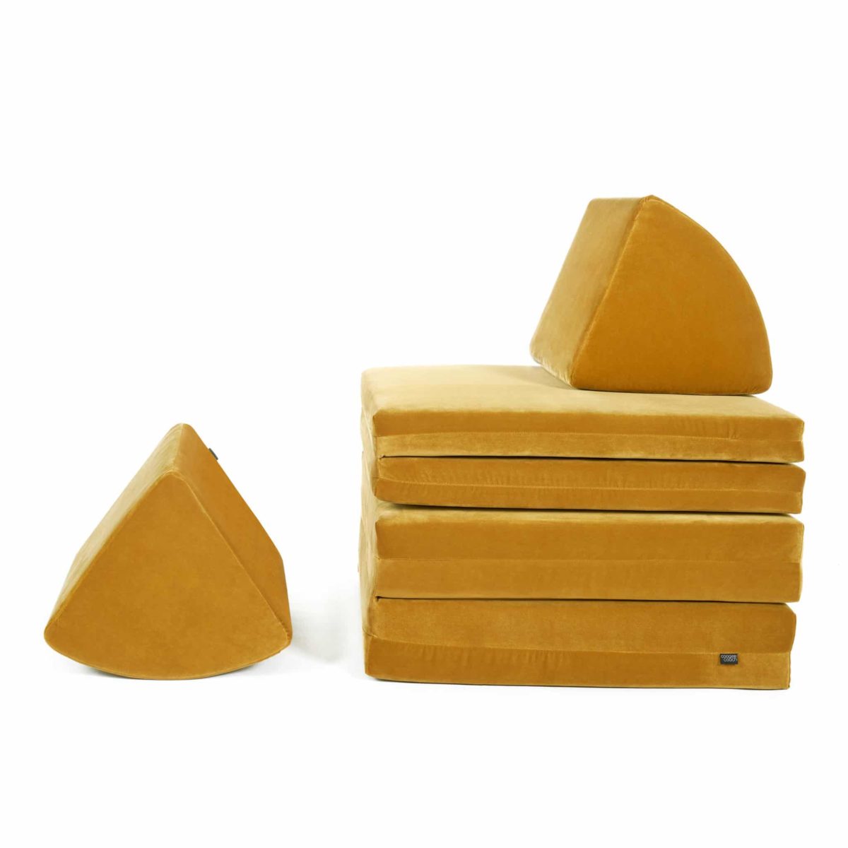 Das modulare Familiensofa *Coogeecouch*, Amber Gold