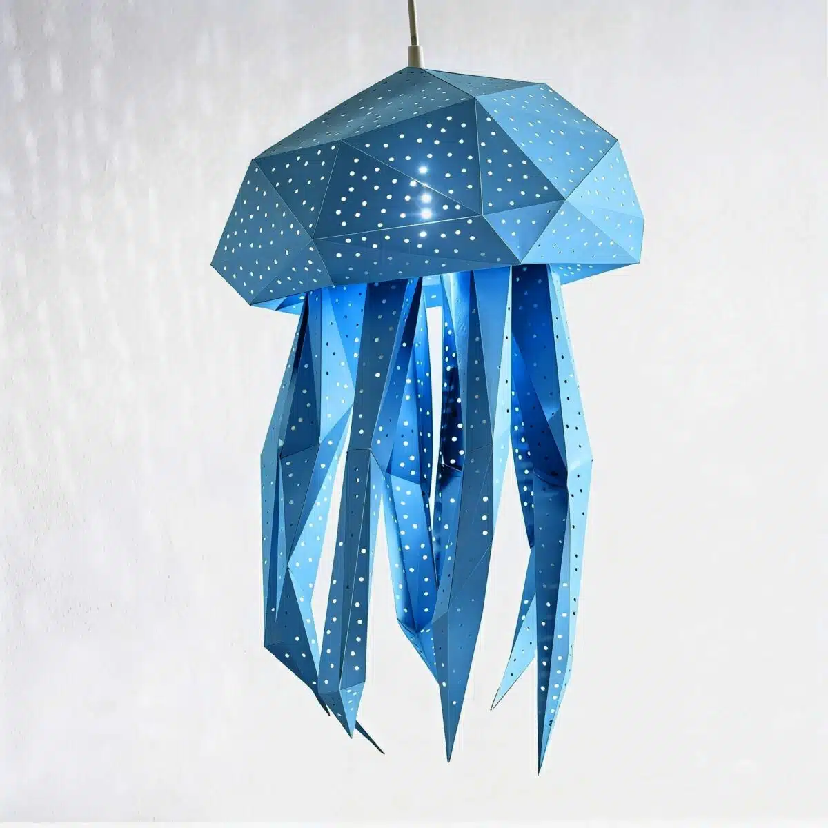 Bubble Quallen-Lampenschirm – DIY-Set, Ozeanblau – Produktansicht