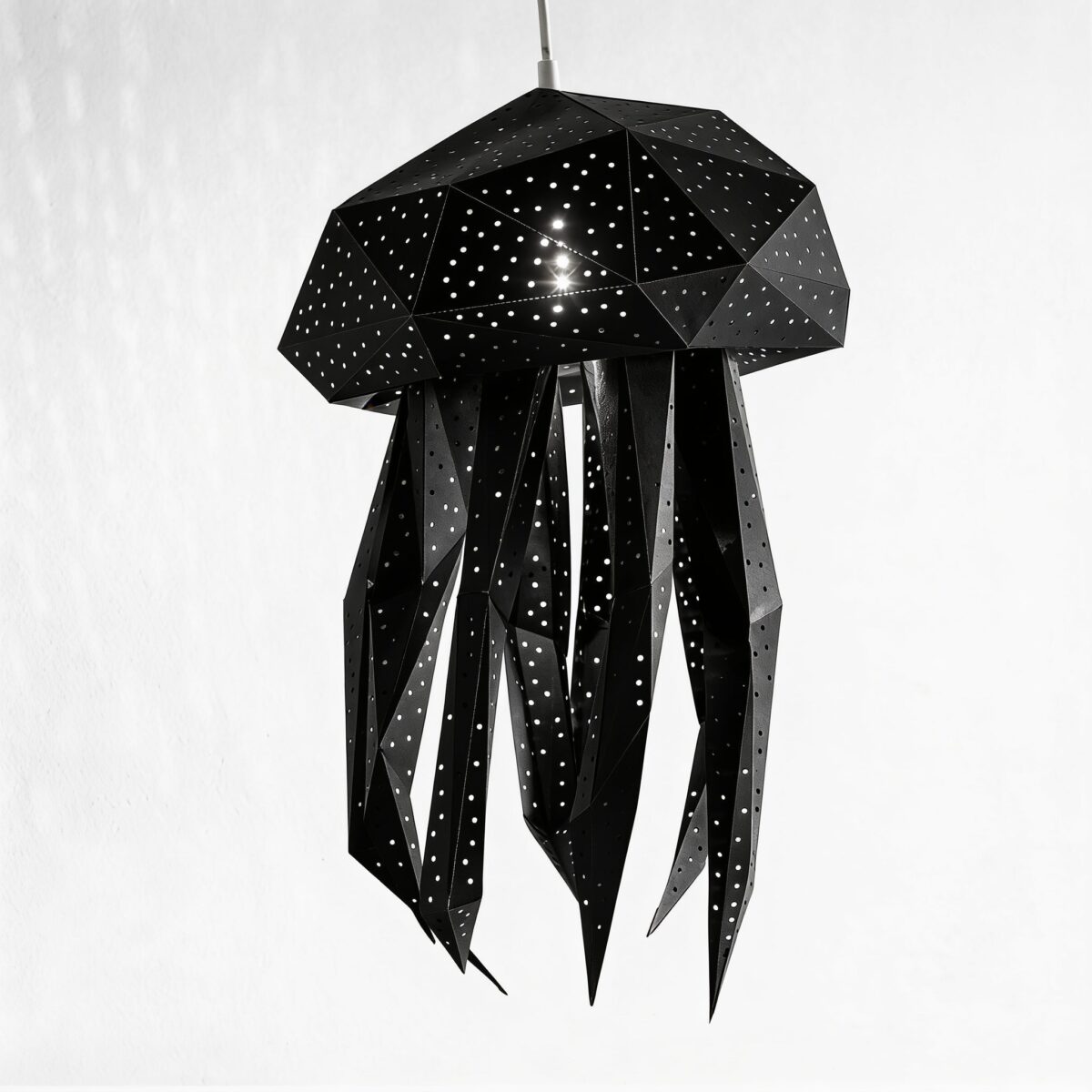 Bubble Quallen-Lampenschirm – DIY-Set, Schwarz – Produktansicht