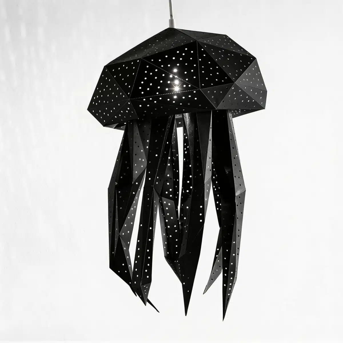 Bubble Quallen-Lampenschirm – DIY-Set, Schwarz – Produktansicht