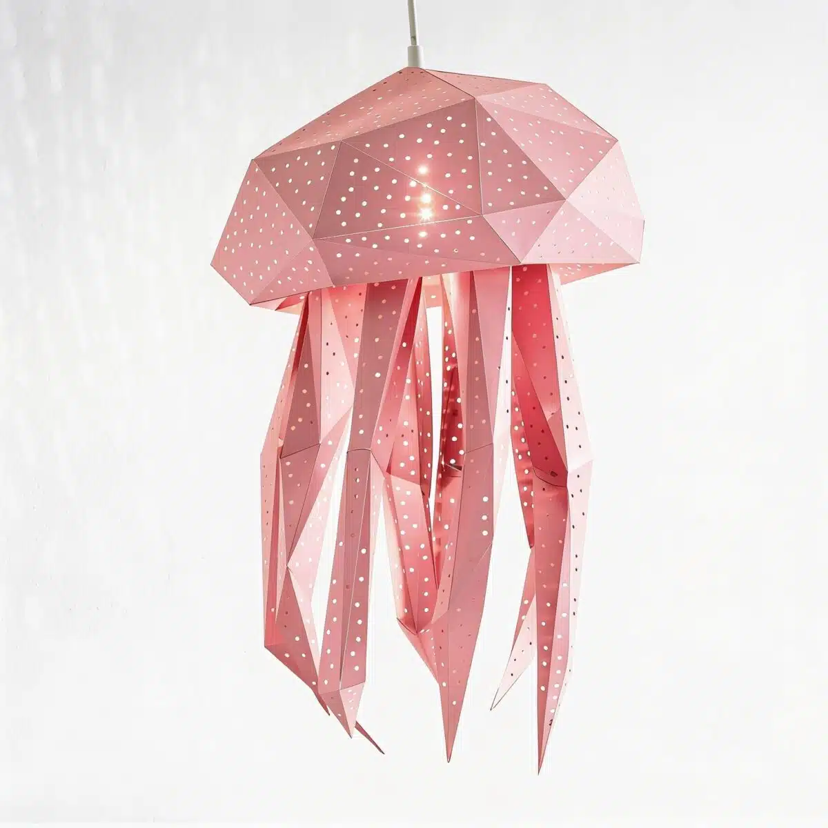 Bubble Quallen-Lampenschirm – DIY-Set, Pink – Produktansicht