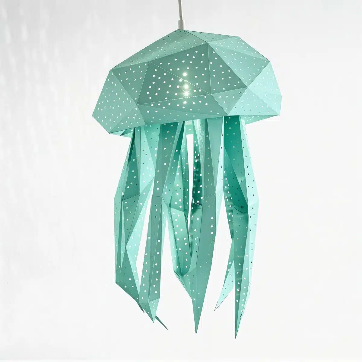 Bubble Quallen-Lampenschirm – DIY-Set, Mint – Produktansicht