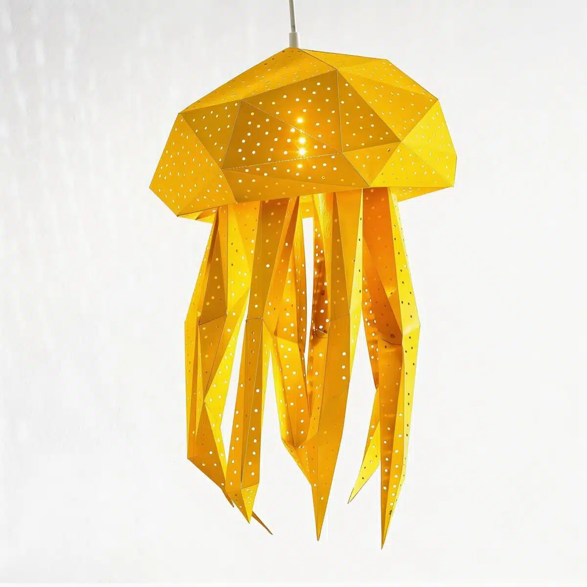 Bubble Quallen-Lampenschirm – DIY-Set, Gelb – Produktansicht