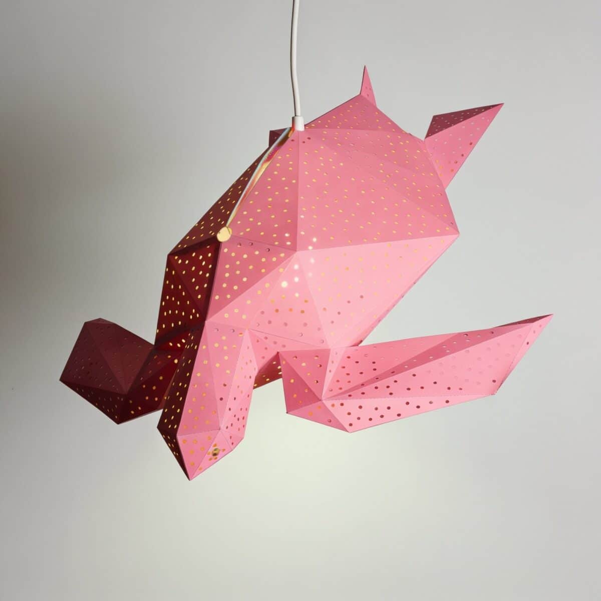 Bubble Meeresschildkröten-Lampenschirm – DIY-Set, Pink – Produktansicht