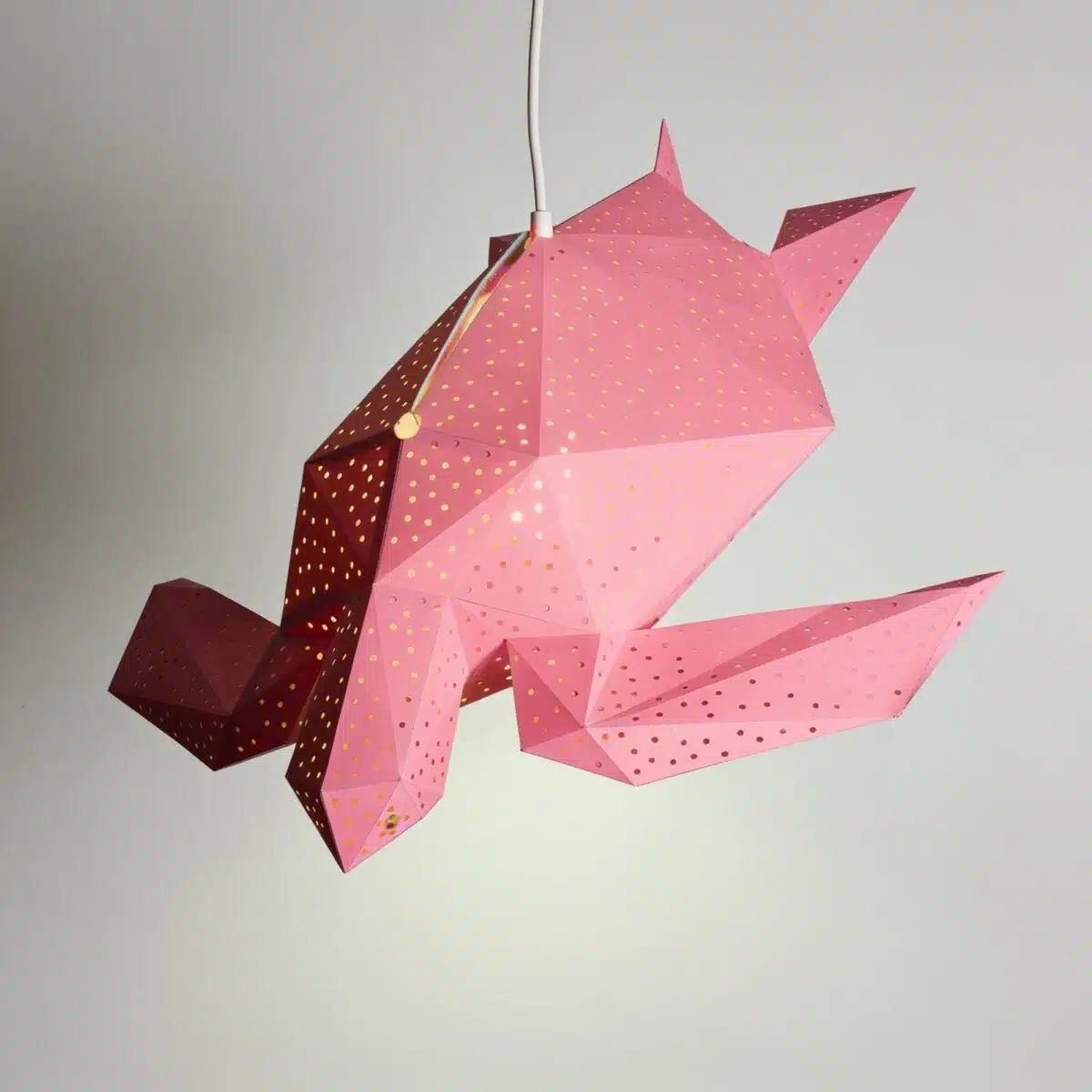 Bubble Meeresschildkröten-Lampenschirm – DIY-Set, Pink – Produktansicht
