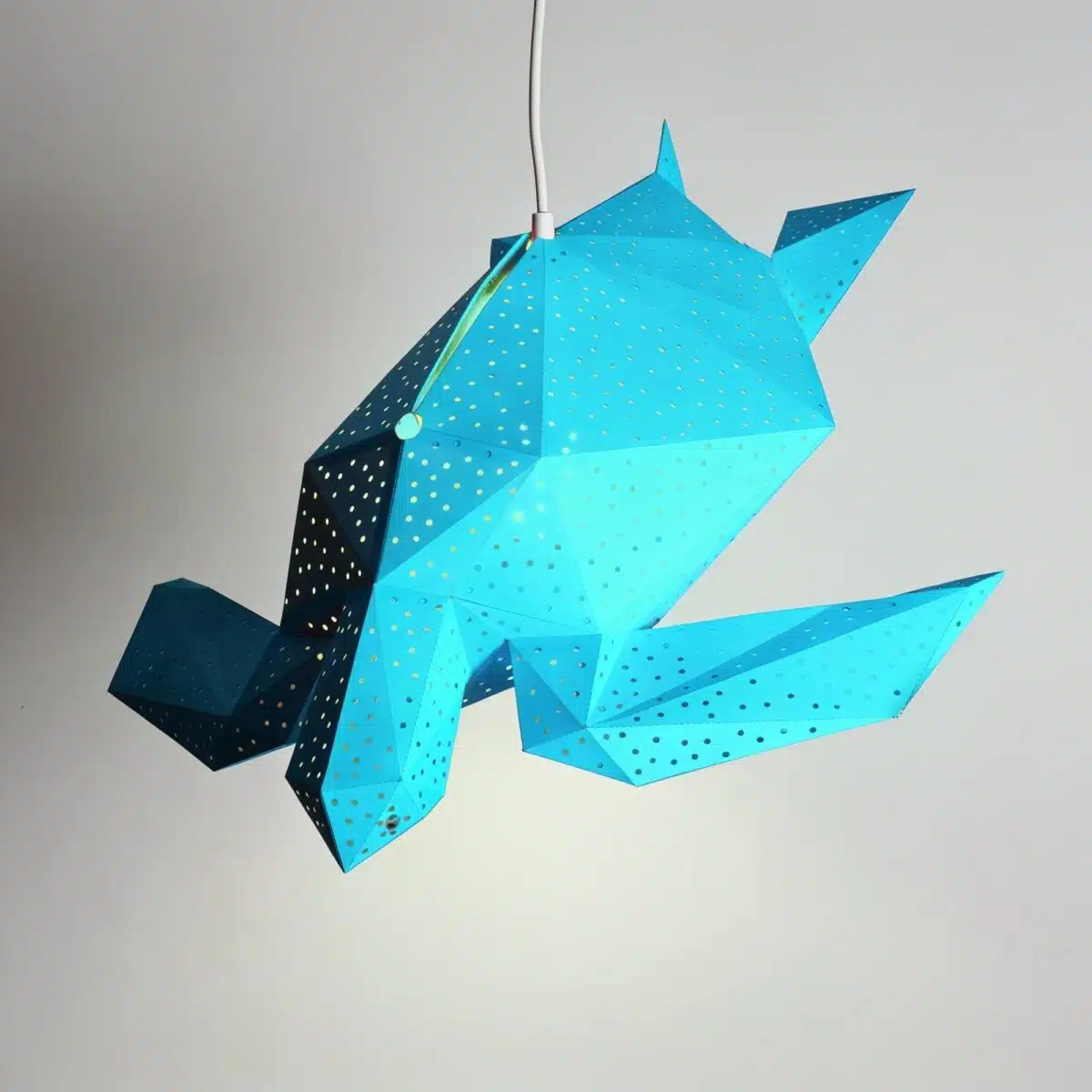 Bubble Meeresschildkröten-Lampenschirm – DIY-Set, Ozeanblau – Produktansicht