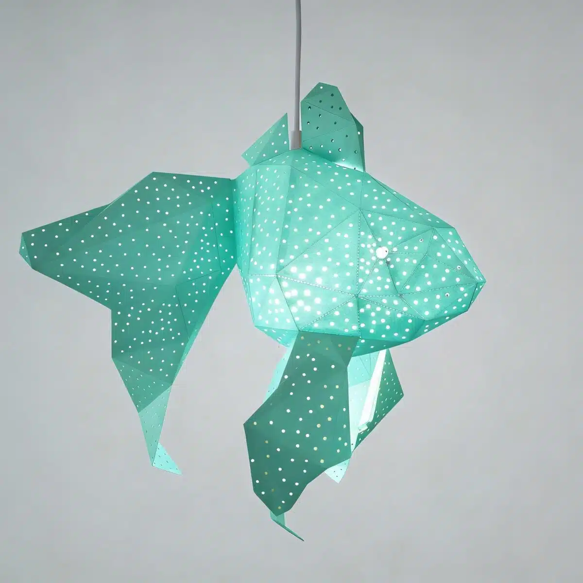 Bubble Goldfisch-Lampenschirm – DIY-Set, Mint – Produktansicht