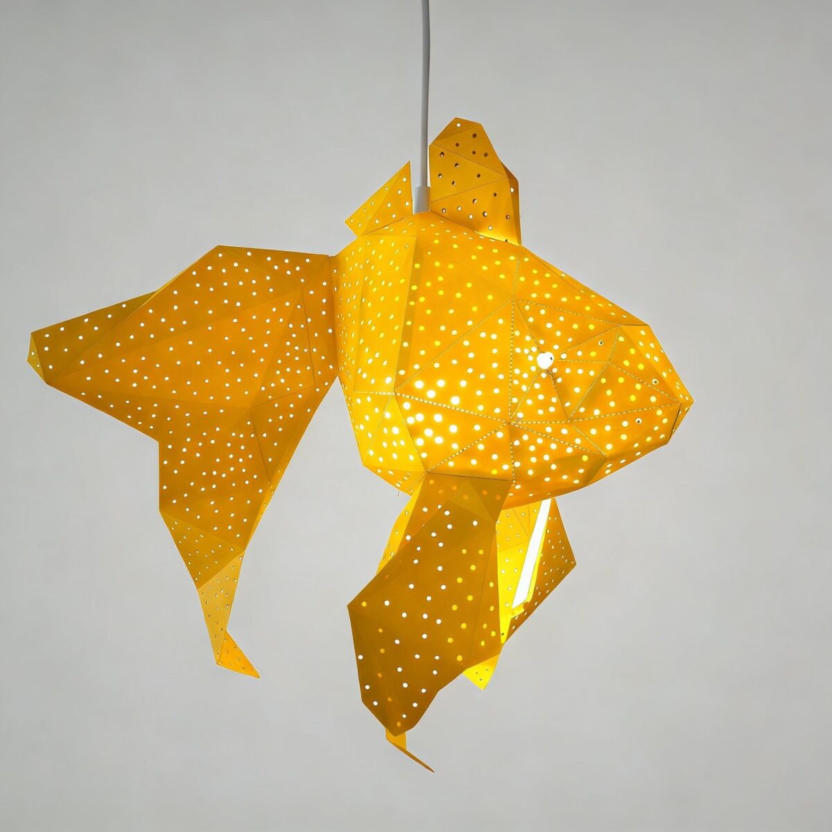 Bubble Goldfisch-Lampenschirm – DIY-Set, Gelb – Produktansicht