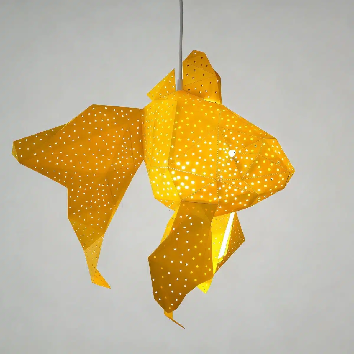 Bubble Goldfisch-Lampenschirm – DIY-Set, Gelb – Produktansicht