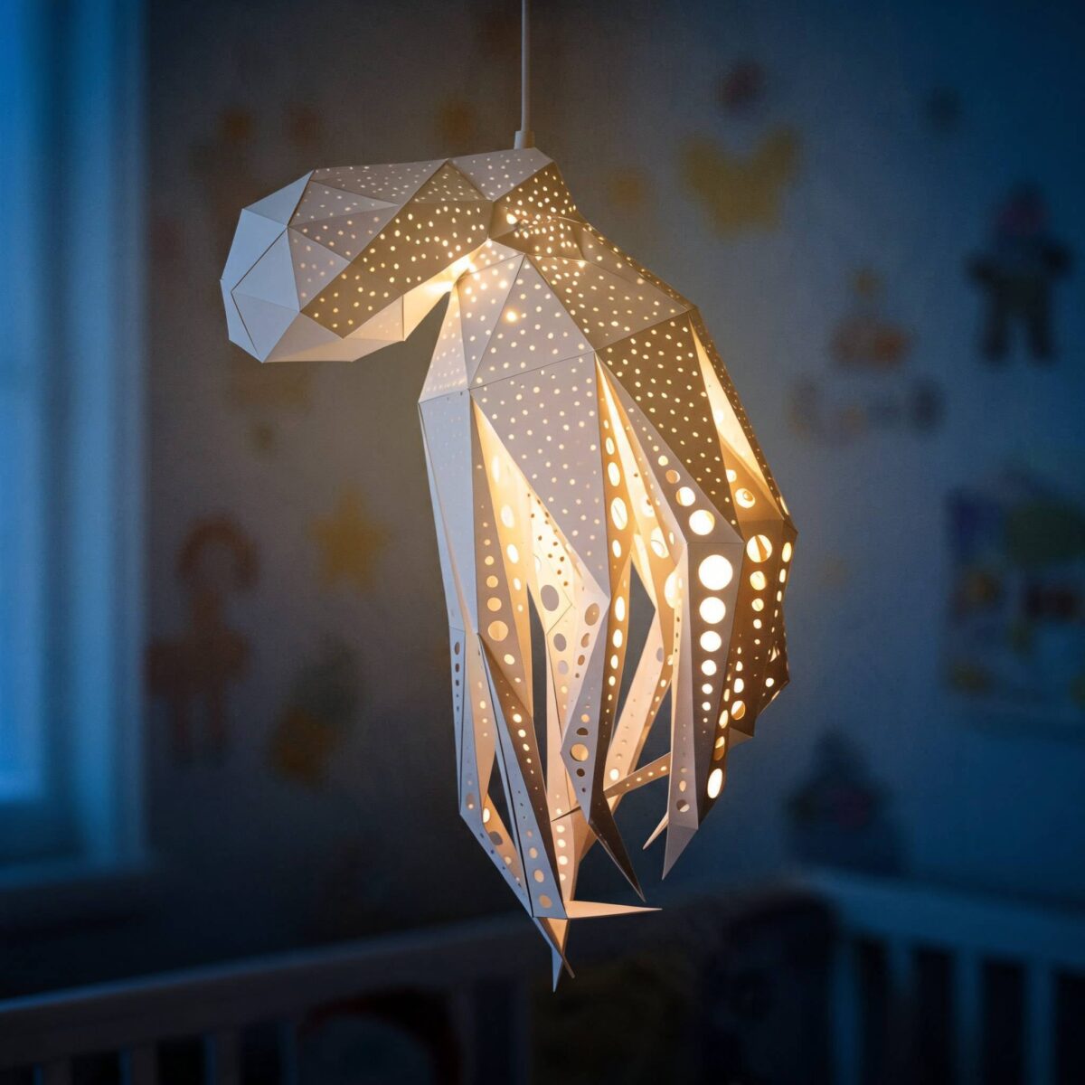 Bubble Oktopus-Lampenschirm – DIY-Set, Weiß – Produktansicht