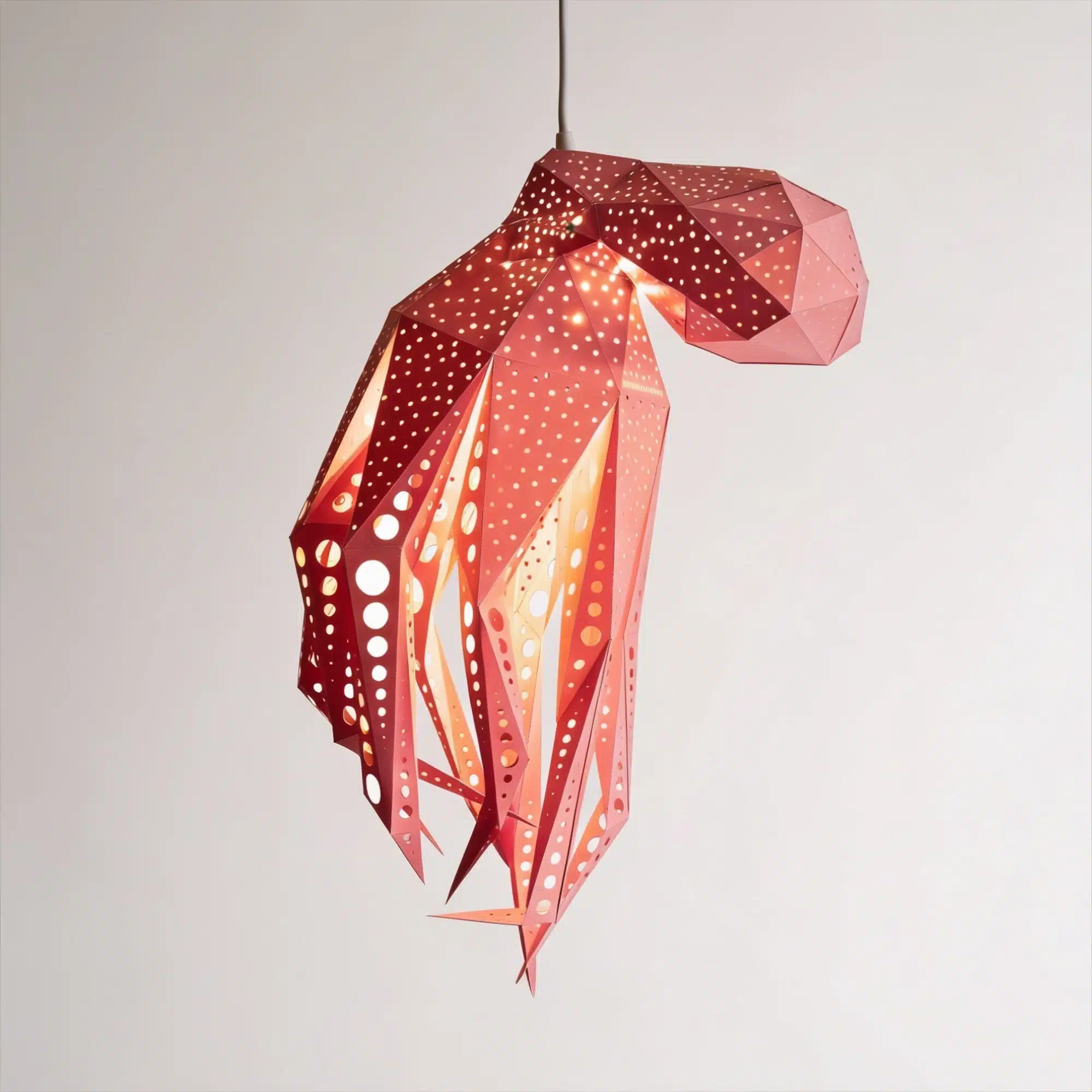 Bubble Oktopus-Lampenschirm – DIY-Set, Pink – Produktansicht
