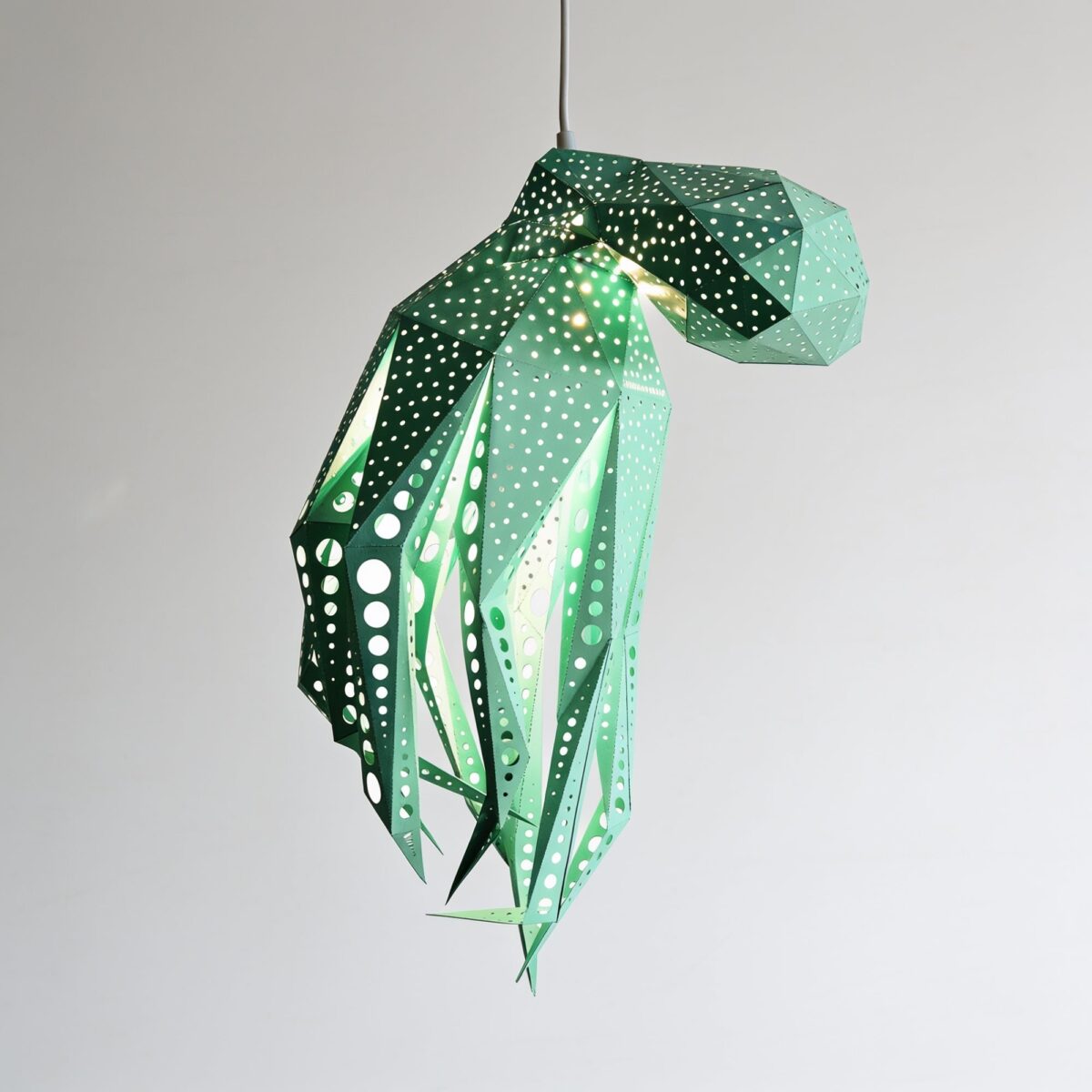 Bubble Oktopus-Lampenschirm – DIY-Set, Mint – Produktansicht