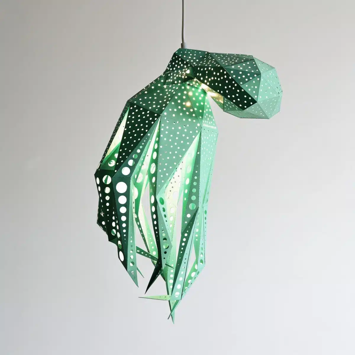 Bubble Oktopus-Lampenschirm – DIY-Set, Mint – Produktansicht