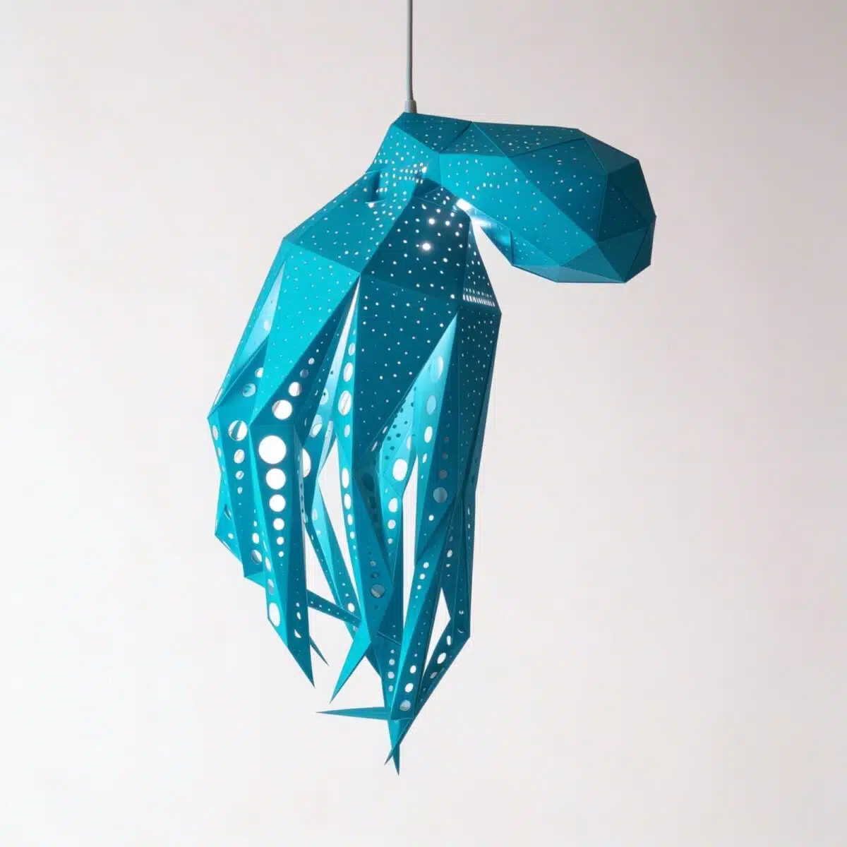 Bubble Oktopus-Lampenschirm – DIY-Set, Ozeanblau – Produktansicht