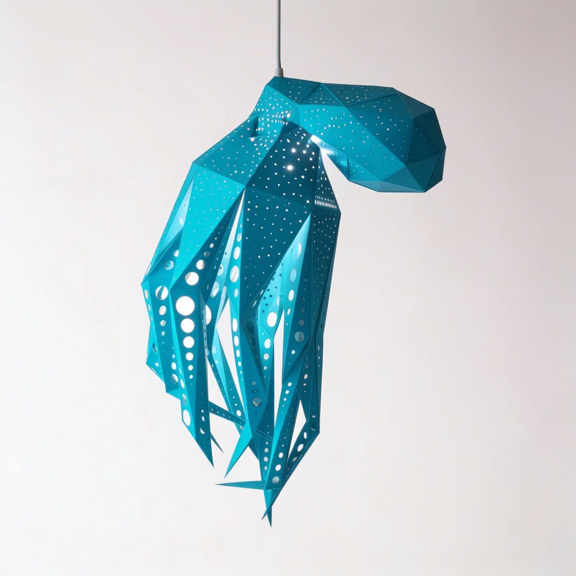 Bubble Oktopus-Lampenschirm – DIY-Set, Ozeanblau – Produktansicht